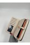 Women's Beige Phone-Compartment Faux Leather Wallet - 4