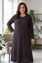 Plus Size Women's Pigment Printed Combed Cotton Dress