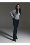 Women's Black High Waist Spanish Leggings with Push up Effect - 7