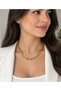 316L Steel Gold Color Thick Ring Chain Necklace – Modern Stylish Design Women's Necklace