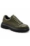 Men's Khaki Vegan Leather Black Platform Sole Comfortable Casual Sneakers BT X24