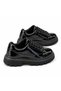 Men's Black Patent Leather Sneakers with Platform Sole and Comfortable Casual Design BT X24 - 5