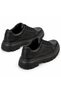Men's Black Vegan Leather Casual Everyday Sneakers with Platform Soles BT X24 - 3