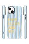 غطاء iPhone 15 Plus Vorian مزدوج الطبقة مع حماية، بنمط Lucky Summer Stripe - 2