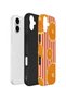 غطاء iPhone 16 Vorian مزدوج الطبقة مع حماية، لون Sunset Orange Grove - 3