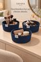 3-Piece Multi-Purpose Round Wicker Basket Set - 3