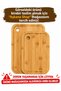 Natural Bamboo Cutting Board Set Large & Small Size Kitchen Chopping and Presentation Board