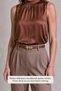 Sea Star Gold Buckle Brown Thin Women's Belt 1.5 cm - 3