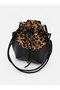 Lucia Model Leopard Print Adjustable Knot-Strap Bucket Bag - 2