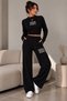 Women's Sporty and Stylish Comfortable Two-Piece Knit Set