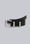Double Bridge Black Thin Women's Belt 2.5 cm