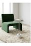 Modern Glass Top Marble Base Elegant Side Table - 2