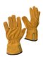Fire-Resistant, Heat-Resistant Barbecue Gloves Marsala-28 Short Genuine Leather Oven, Stove, and Grill Gloves 28 cm 1 Pair