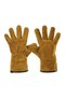 Fire-Resistant, Heat-Resistant Barbecue Gloves Marsala-28 Short Genuine Leather Oven, Stove, and Grill Gloves 28 cm 1 Pair - 7