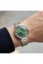 Women's Watch with a Green Dial, Steel Case, and Gold and Silver-Toned Gemstones, Model FC.14587M.04