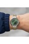Women's Watch with a Green Dial, Steel Case, and Gold and Silver-Toned Gemstones, Model FC.14587M.04 - 2
