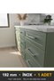 Marsel İnox 192 mm Handle—Luxury Country Kitchen Cabinet and Drawer Handle - 7