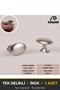 Uzay Inox Button Handle Luxury Country Kitchen Furniture Cabinet Drawer Handle 25 mm Diameter - 3