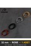 Side Ring Oval Ring Furniture Knob, 32 mm, Rose, Kitchen Cabinet and Drawer Knob - 4