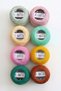 12 Koton Pearl Embroidery Cross Stitch Etamine Thread Set (8 Different Colors Sent)