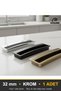 Recessed Chrome 32 mm Handle Luxury Country Kitchen Furniture Cabinet Drawer Handle - 8