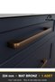 Marsel Matte Bronze 224 mm Handle—Luxury Country Kitchen Cabinet and Drawer Handle - 5