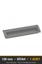 New Recessed Black 128 mm Handle Luxury Country Kitchen Furniture Cabinet Drawer Handle