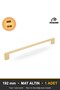 Delicate Matte Gold 192 mm Handle Luxury Country Kitchen Furniture Cabinet Drawer Handle - 3