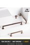 Vera Matte Bronze Button Handle Luxury Country Kitchen Furniture Cabinet Drawer Handle 25 mm Diameter - 6