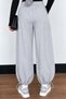 Women's 3-Ply Seamless Fabric Jogger Pants with Cuff, Size 398, Gray Melange - 3
