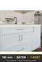 Delicate Handle - Luxury Country Kitchen Cabinet Drawer Handle, Satin Finish, 192 mm - 5