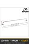 Efsun Chrome 320 mm Handle Luxury Country Kitchen Furniture Cabinet Drawer Handle - 3