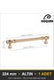 Şehzade Altın 224 mm Handle—Luxury Country-Style Kitchen Cabinet and Drawer Handle - 4