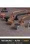 Efsun Gold Button Handle Luxury Country Kitchen Furniture Cabinet Drawer Handle 30 mm Diameter - 9