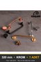 Efsun Chrome 320 mm Handle Luxury Country Kitchen Furniture Cabinet Drawer Handle - 7