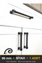 Zümra Black 96 mm Handle—Luxury Country-Style Kitchen Cabinet and Drawer Handle - 6