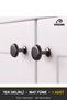 Vera Matte Smoked Button Handle Luxury Country Kitchen Furniture Cabinet Drawer Handle 25 mm Diameter - 7