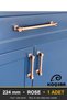 Zümra Rose 224 mm Handle—Luxury Country Kitchen Cabinet and Drawer Handle - 6