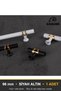Esin Black Gold 96 mm Handle Luxury Country Kitchen Furniture Cabinet Drawer Handle - 9