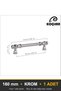 Şehzade Chrome 160 mm Handle—Luxury Country Kitchen Cabinet and Drawer Handle - 4