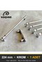 Şehzade Chrome 224 mm Handle—Luxury Country Kitchen Cabinet and Drawer Handle - 7
