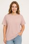 Women's Oversize Crew Neck T-Shirt Combed Cotton Fabric - 5