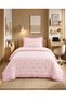 Marshmallow Ruffled Bedspread Set (Single / 180x240) PUDRA PATTERN - 9