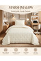 Marshmallow Ruffled Bedspread Set (Single / 180x240) PATTERN: CREAM