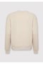 Beige Textured Sweatshirt with Crew Neck 0S20173-70134 - 7