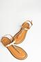 U 291240103   Tan Genuine Leather Flip Flops Sandals - 7