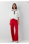 High Collar Ecru Sweater Loose Fit / Comfortable Cut 1710949-70057 - 2