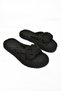 S596022704 Black Rope Stringed Straw Slippers - 7