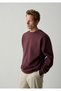 M0S10634 Basic Men's Sweatshirt Bordo - 2