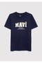Printed Navy Blue T-Shirt Loose Fit / Relaxed Comfortable Cut 6610514-84371 - 2